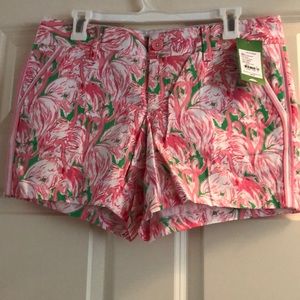 Lilly Pulitzer pink flamingo Callahan shorts